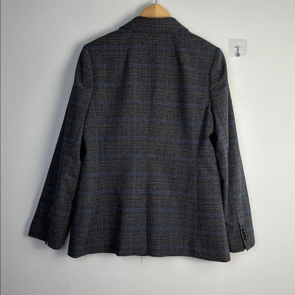 Madewell The Rosedale Blazer Italian Fabric Coat in Kyle Mini Glen Plaid Size 10 - Picture 10 of 16